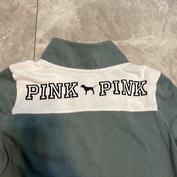 PINK Victorias Secret half zip sweatshirt. Front pocket. Size M. - Picture 7 of 7